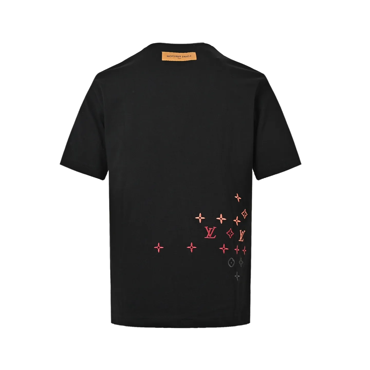 Louis Vuitton/Louis Vuitton full-width three-flower printed embroidered short sleeves